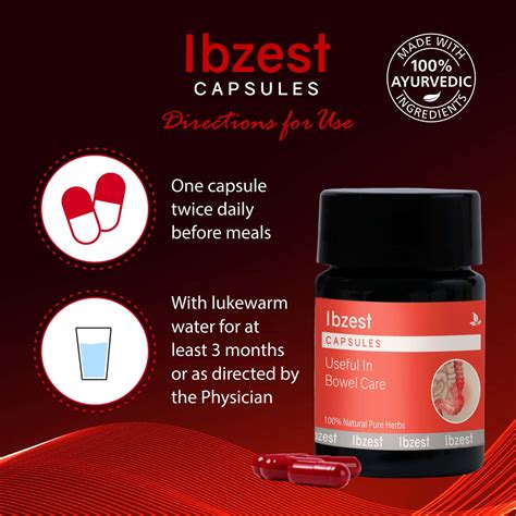 Buy IBZEST CAPSULES 10 CAPS | RELIEF FROM IRRITABLE BOWEL SYNDROME ...