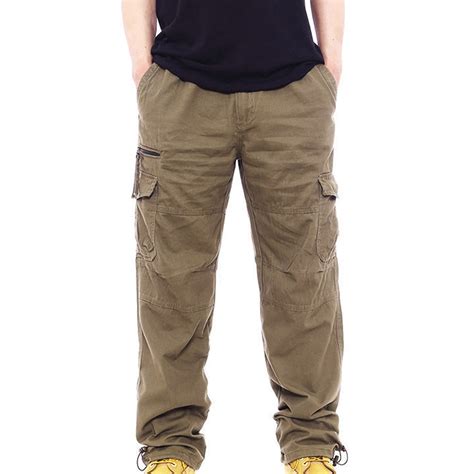 WAENQINLA Mens Cargo Pants Slim Fit Outdoor Hiking Trousers Casual ...