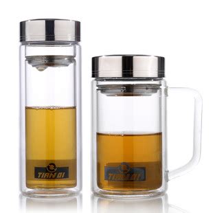 玻璃杯分类大全,玻璃茶杯,茶水分离玻璃杯_大山谷图库