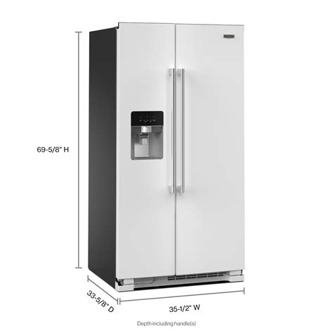 36-Inch Wide Side-by-Side Refrigerator - 25 Cu. Ft. White MRSF4036PW ...