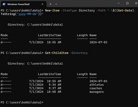 Create a New Folder with PowerShell 的图像结果