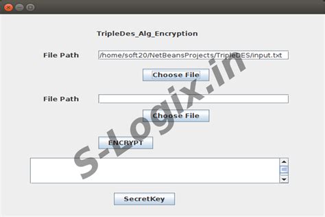 TripleDES based encrypt and decrypt of a Text File using Java | S-Logix