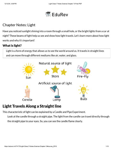Science Chapter Light for Class 7 的图像结果
