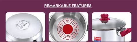 Buy Prestige Platina Popular Stainless Steel Gas and Induction ...