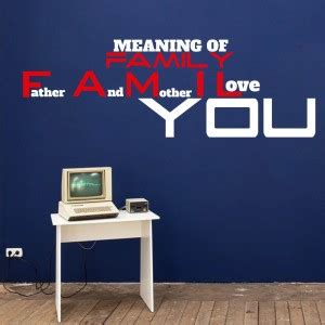 Decor Villa 114 cm Decor villa Meaning Of Family Wall Wall Decal ...