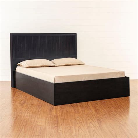 Buy Rhythm King Size Bed with Box Storage - 180 x 195 cm - Brown from ...
