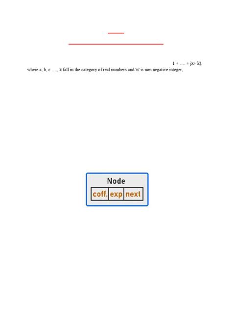 Linked List Polynomial Tutorial 的图像结果