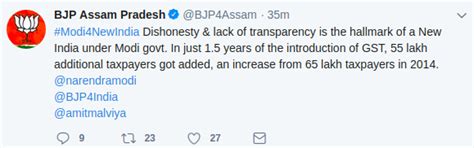 BJP Twitter Handles Post Anti Modi Tweets From Edited IT Cell Document ...