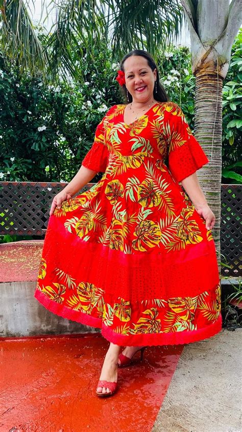 Pin by Albertha Nokesengim on pacific wear | Island dress, Tahitian ...