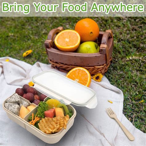 Buy Jeopace Bento Box for Adults Lunch Containers for Kids 3 ...