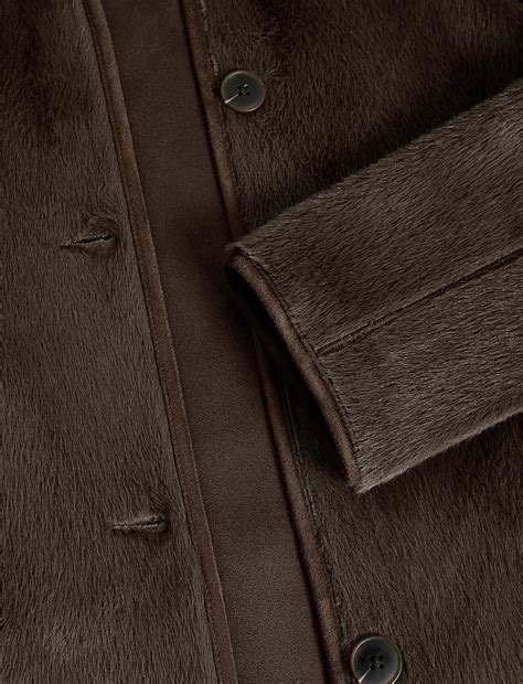 Buy Faux Fur Longline Coat at Marks & Spencer