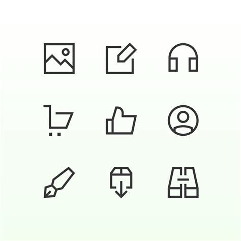 Free Line Icon Sets — legible and well-designed