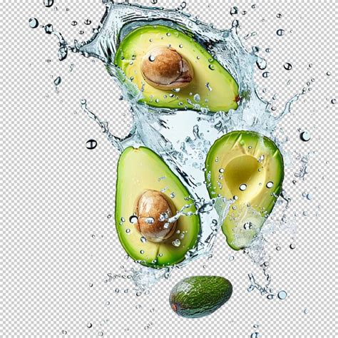 Avocado cubes bites isolated on transparent background | Premium AI ...
