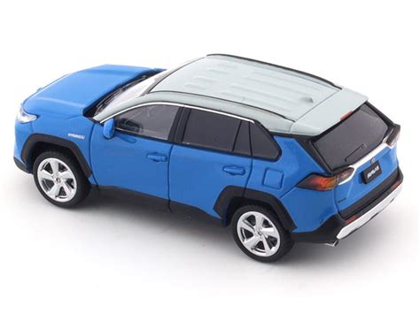 Toyota RAV4 blue 1:64 LCD Model diecast scale model car collectible ...