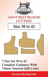 Tailors 4 Dot Belt Blouse Paper Patterns Book 30-42 Set Of 7 Sizes: Buy ...