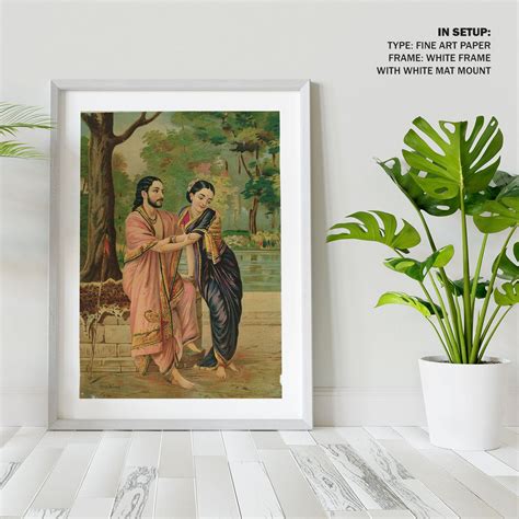 Arjuna subhadra Painting & Wall Art Print by Raja Ravi Varma - Dessine Art