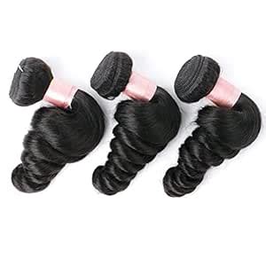 DAIMER Peruvian Virgin Hair Loose Wave Bundles 3 Pack Grade 9a Hair ...