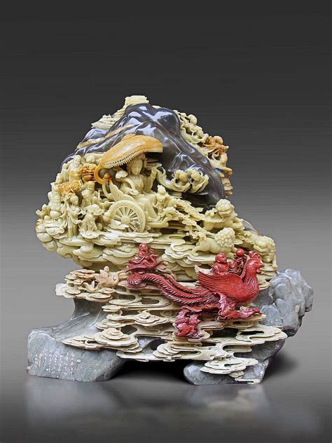 精雕细琢的青田石雕艺术品（一）- 中国风