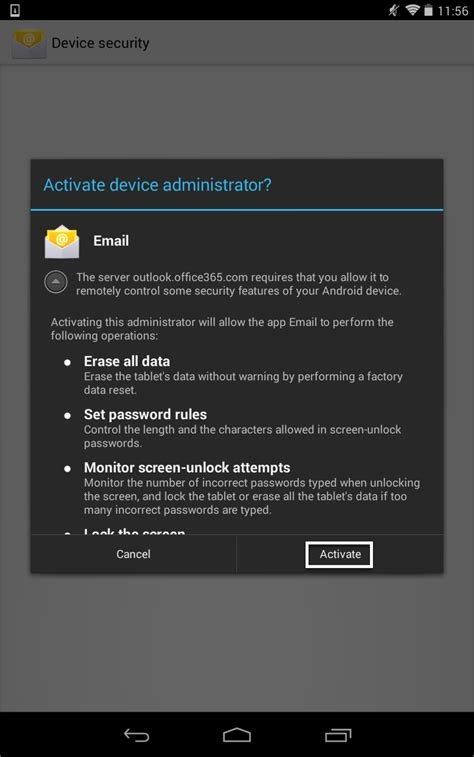 Image result for Add Account 365 Android