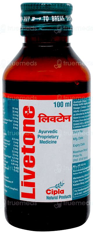 Livetone Syrup 100 Ml - Uses, Side Effects, Dosage, Price | Truemeds