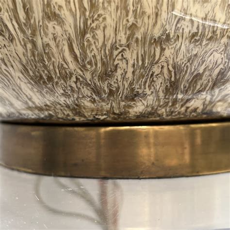 John Richard Drip Glaze Squattie Table Lamp