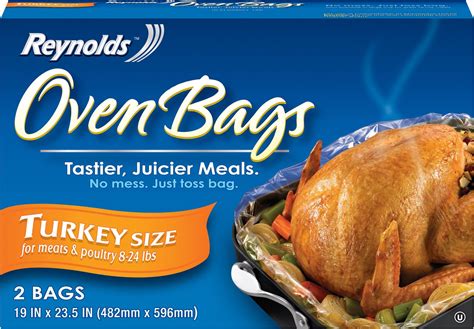 Amazon.com: Reynolds 1001090000510 Oven Cooking Bag, Turkey Size, 2-Ct ...
