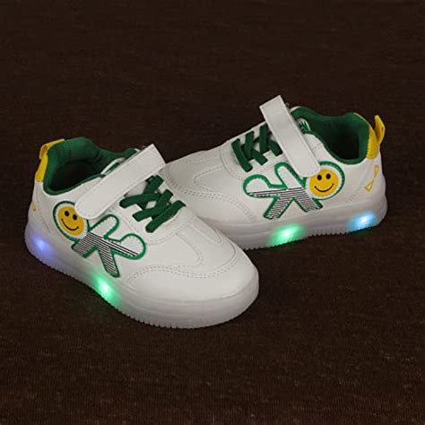 One Chance Footwear Unisex-Child Comfy Slip-on LED Unisex Shoes for ...