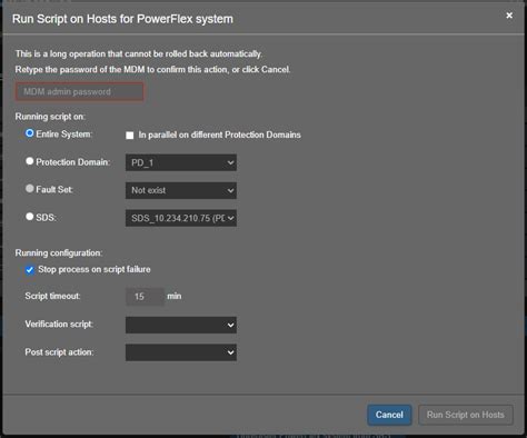PowerFlex: Run Script on Host (aka OS Patching) Feature Explained ...