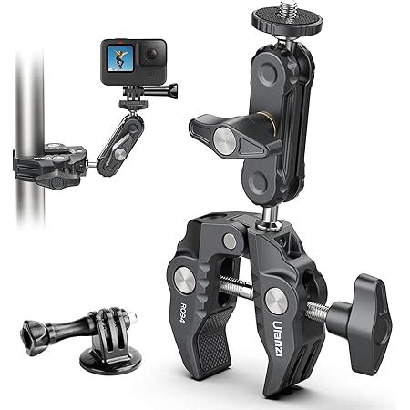 RUIGPRO 360°Motorcycle Bike Camera Holder Handlebar Mount Bracket 1/4 ...