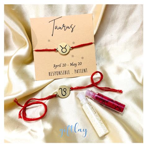 Taurus वृषभ Rashi Rakhi - Zodiac Rakhi Collection – Giftlay India
