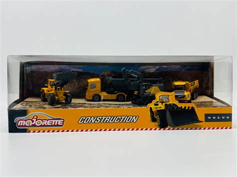 Majorette Volvo Construction Equipment Set of 4 Vehicles for Kids (Age ...