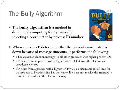 Image result for Bully Algorithm for Parallel in Distributed Computing