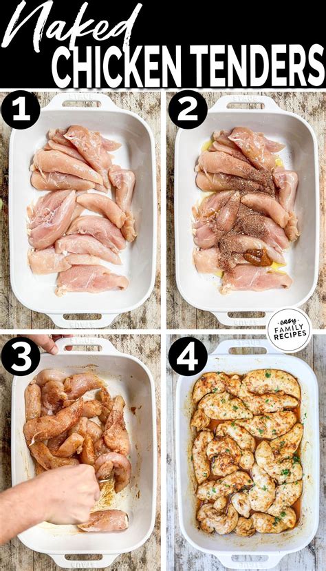 Oven Baked Chicken Tenders (No Breading) | Chicken tenderloin recipes ...