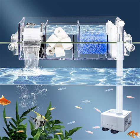 Amazon.com : Bluecoco Premium Multi-Layer Aquarium Filter for Fish ...