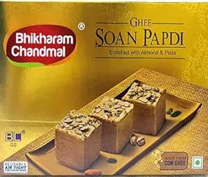 Bhikharam Chandmal Ghee Soan Papdi, 500g Box : Amazon.in: Grocery ...