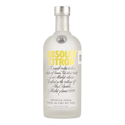 Vodka Absolut Citron 750 ml – Vodka Sabor Limón | La Escocesa