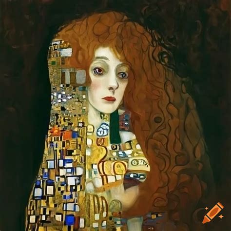 Gustav klimt inspired artwork featuring animals on Craiyon