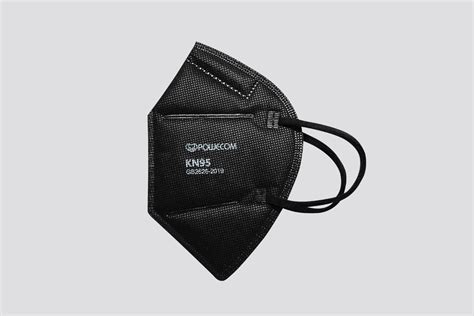 Black KN95 Face Mask - Powecom - CE Certified - FDA Authorized | Buy ...
