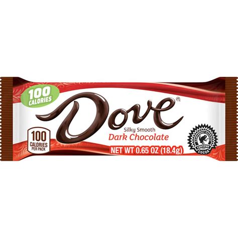 Dove 100 Calories Dark Chocolate Candy Bar Bar (0.65 oz) Delivery or ...