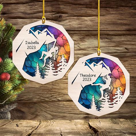 Amazon.com: Tinoshop Personalized Rock Climber Christmas Ornament, Rock ...