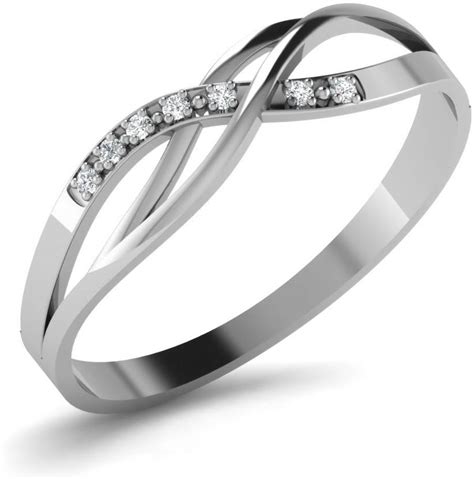 CaratLane Vanalika Silver Diamond Ring Price in India - Buy CaratLane ...