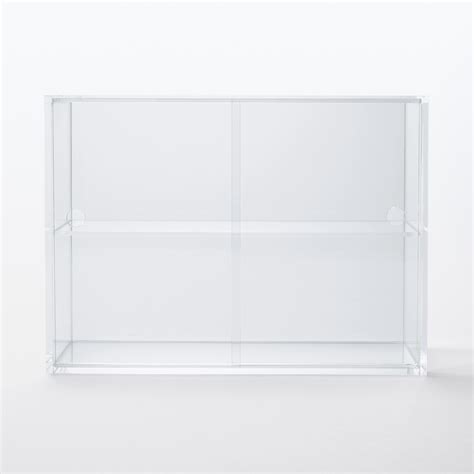 ACRYLIC DISPLAY CASE WITH SLIDING DOORS / S