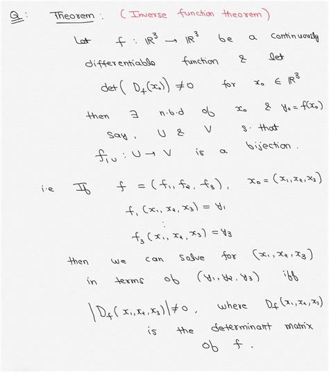 Image result for Inverse Function Theorem Examples