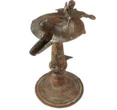Brass Oil Lamp Dhokra Showpiece Home Decoration Diya Lamp
