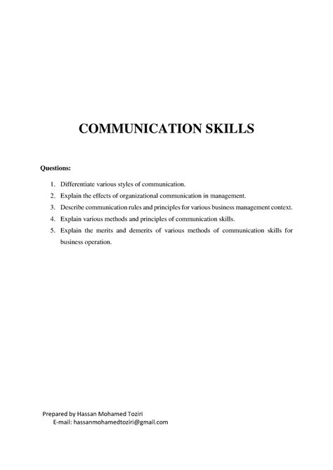 Communication Questions 的图像结果