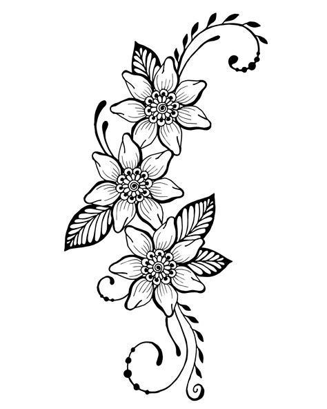 Flower vertical vignette. Graphics 10882311 Vector Art at Vecteezy