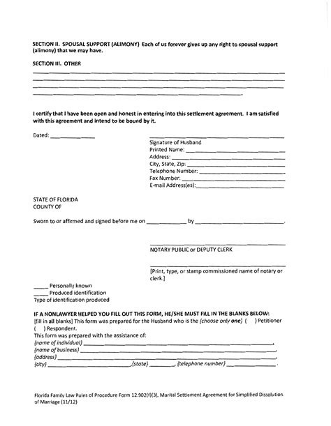 Marital Settlement Agreement for Simplified Dissolution of Marriage ...