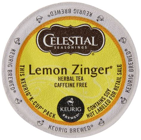 Celestial Seasonings Lemon Zinger Herbal Tea, 24 Count - Walmart.com