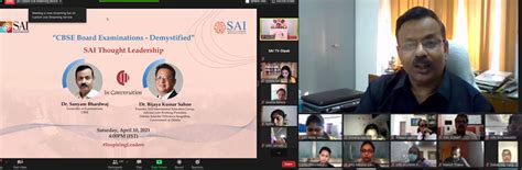 DR. SANYAM BHARDWAJ, CONTROLLER OF EXAMINATION, CBSE AT SAI THOUGHT ...