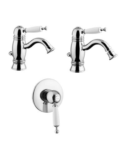 Bugnatese Oxford Taps set Basin, Bidet, Shower | Quaranta Ceramiche
